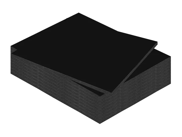 Panneau Mousse Kangaro 50x70cm 10mm Double face Noir 10 pièces