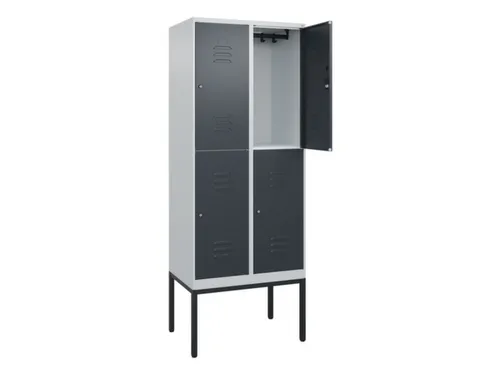 dubbeldekse locker,HxBxD 2120x800x500mm,2x2vak.,vak B 400mm