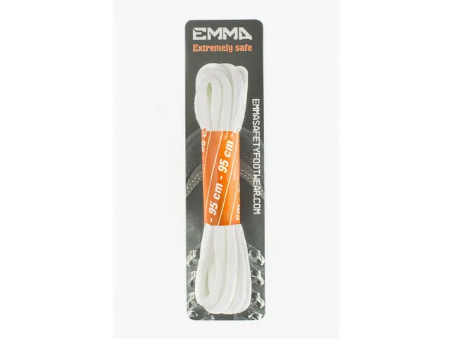 Emma veters, lengte 95 cm, wit, per paar