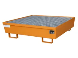 Opvangbak 4x 200l Opvangvol. 245l Oranje 335x 1200x 1200mm Rooster
