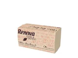 Renova Love & Action papieren handdoeken Z-vouw 2-laags 15x180 vel - 3