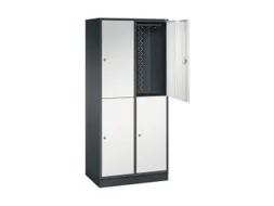 grootvolume garderobekast,RAL 7021/RAL 7035,HxBxD 1950x820x500mm