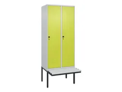 locker voor scheiding van kleding,HxBxD 2120x800x815mm,2vak