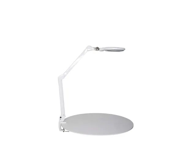 Loeplamp LED MAULcrystal Dimbaar Met Tafelklem Wit