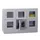 lockerkast,HxBxD 855x1200x500mm,3x2vakken,RAL7035,front RAL5010