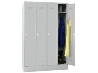 lockerkast,HxBxD 1850x1200x500mm,4vak,RAL7035,front RAL7035 - 3