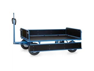 Handtrekwagen 6456P 750kg 1940x940mm hout polyurethaan wielen - 2