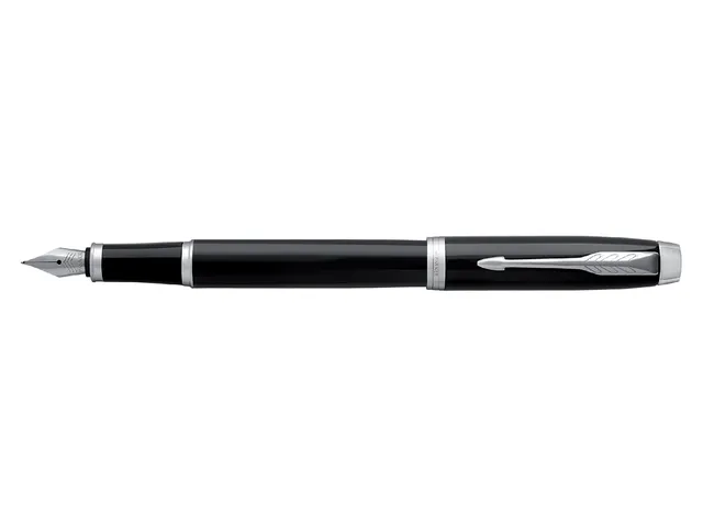 Vulpen Parker IM Black Lacquer CT Finish Fijn Blauwe inkt