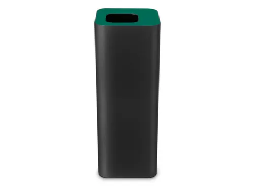 afvalbak,60l,HxBxD 800x300x300mm,romp staal zwart