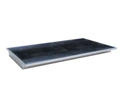 ophangbak,opvangvol. 200l,HxBxD 140x2150x1250/915mm,m. PE-element