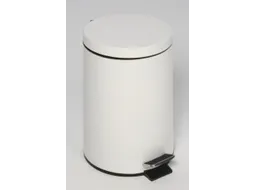 pedaalemmer,20l,HxØ 450x290mm,binnenbak kunststof,romp staal wit