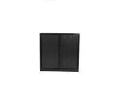 Roldeurkast Claudius Plus 105x120cm Zwart 2 Legborden