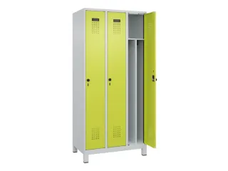 locker voor scheiding van kleding,HxBxD 1950x900x500mm,3vak - 1