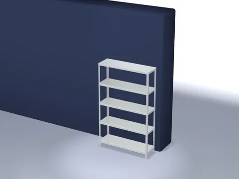 magazijnstelling,grondveld,HxBxD 2000x1300x400mm,vaklast 200kg