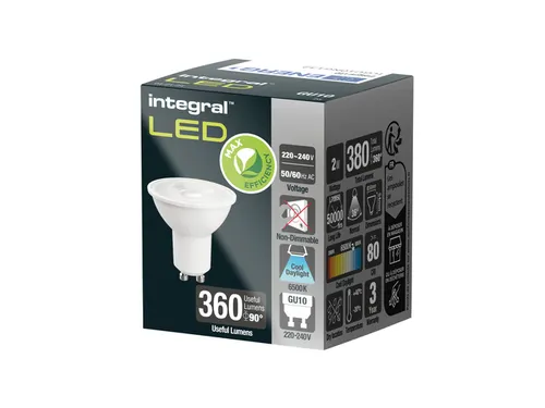 Ledlamp Integral GU10 6500K koel wit 2W 380lumen