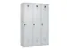 locker voor scheiding van kleding,HxBxD 1850x1200x500mm,3vak
