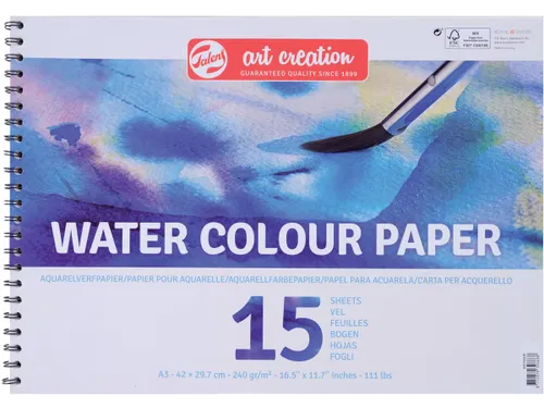 aquarelpapier 240 g A3 blok van 15 vel