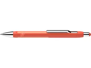 Balpen Schneider Epsilon warm oranje, blauwschrijvend - 3