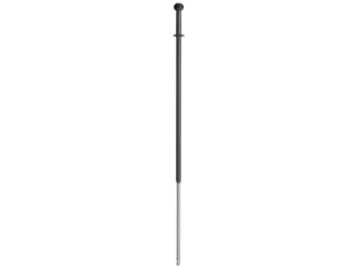 Vikan Ergonomische telescoopsteel 1235-1770mm Ø29 mm Grijs - 1