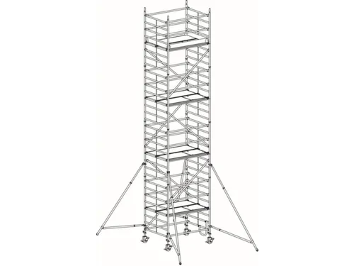 rolsteiger,reik H 9,4m,steiger H 8,64m,4platform(s),m. luik