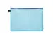 etui A4 PVC-vrij blauw transparant met ritssluiting