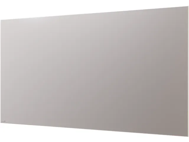 Mat Glasbord 100x200cm Warm Grey rechte hoeken