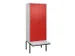 locker voor scheiding van kleding,HxBxD 2120x800x815mm,2vak