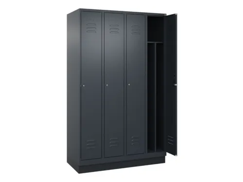 locker voor scheiding van kleding,HxBxD 1950x1200x500mm,4vak