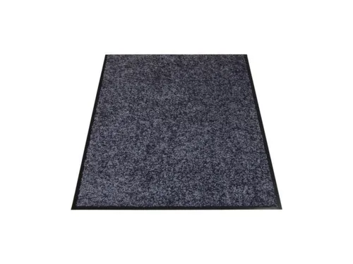 Schoonloopmat Binnen 60x90 Cm Wasbaar Grijs