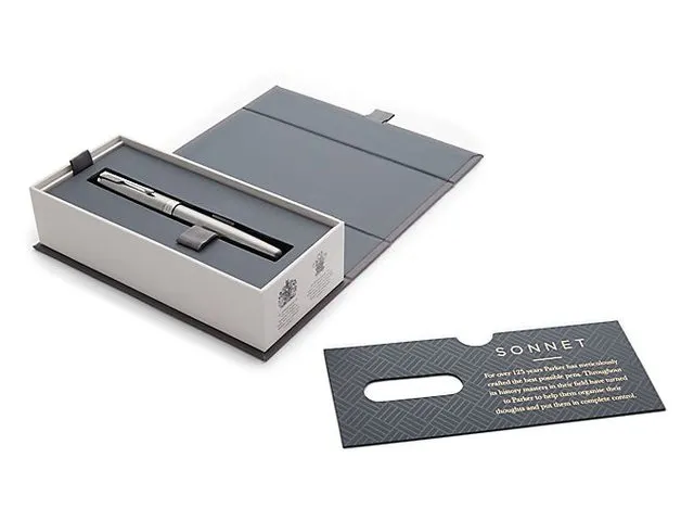 Vulpen Parker Sonnet stainless steel CT fijn