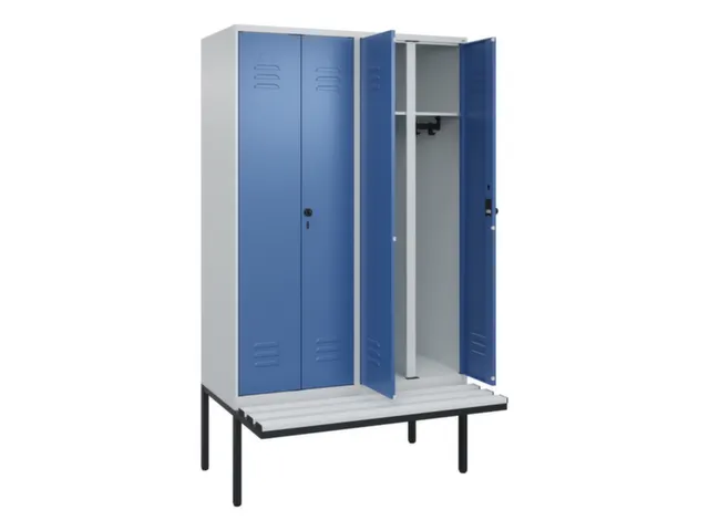 locker voor scheiding van kleding,HxBxD 2120x1200x815mm,4vak