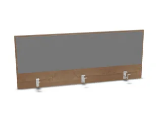 opzetpaneel,v. bureau,aanbouw achter,B 1400mm,NT-cherry,BN8078-grijs - 1
