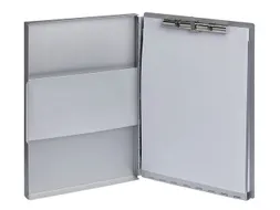Klembordkoffer MAUL Assist A4 staand zijopening aluminium