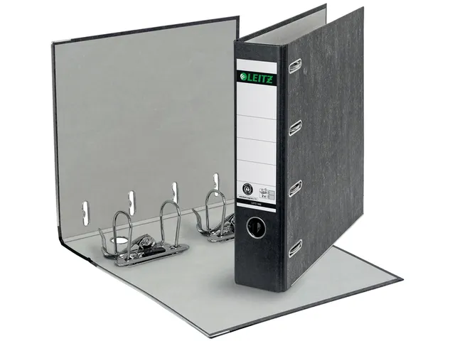 Classeur Leitz 1092 A4 75mm Bancaire 2 Méc. Carton Noir