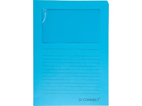 L-Map Met Venster A4 120 Grams 100 stuks Blauw