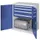 Materiaalkast Dubbelwandige Deur 1100x1000x600mm 4laden Ral5010