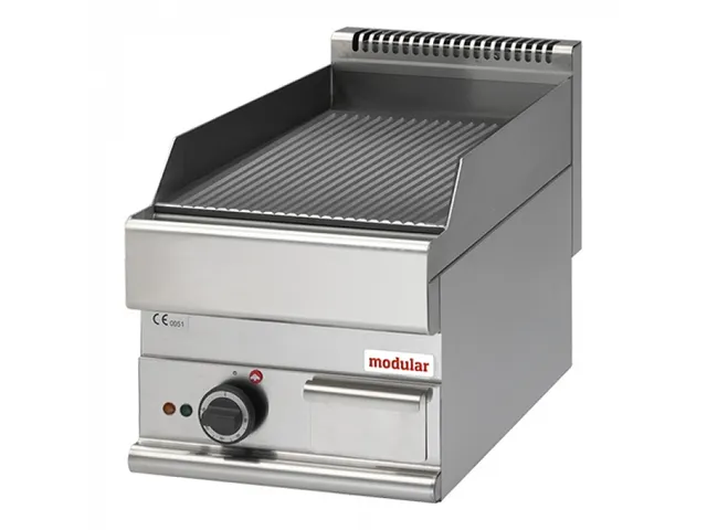 Bakplaat Modular 40cm Ribbel Elektrisch