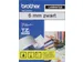 Labeltape Brother P-touch TZe-111 standaard 6mm zwart op transparant
