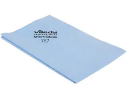 Vileda Microvezeldoek Microglass 38x60cm Blauw, Pak Van 3 Stuks