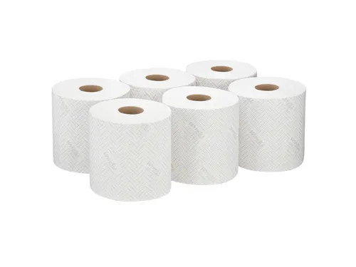 Poetsrol WypAll L10 1-laags 19,5cmx304m 800vel wit 7256