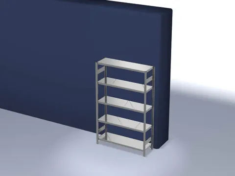 systeemstelling,grondveld,HxBxD 2000x1360x435mm,vakl. 315kg