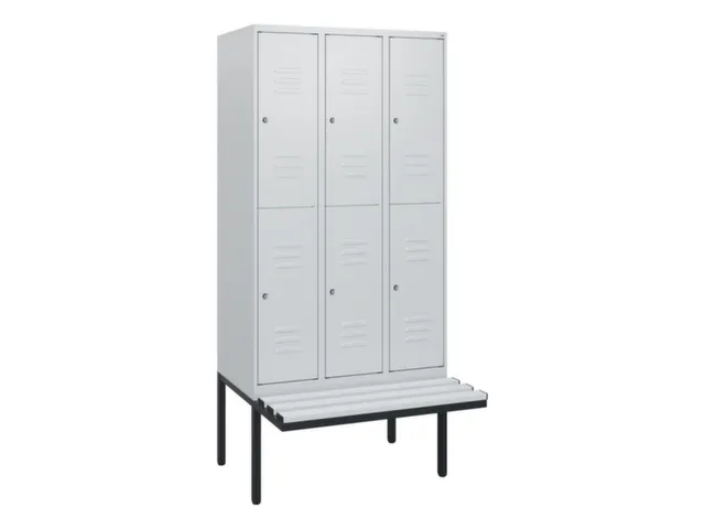Dubbeldekse dekenkist,HxBxD 1950x900x815mm,3x2vak.,vak B 300mm