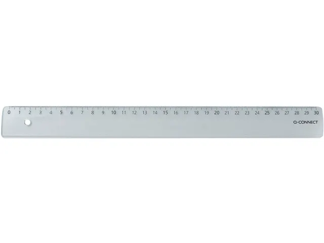 Liniaal 30 Cm Kunststof Transparant