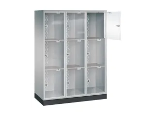 grootvolume-lockersysteem,HxBxD 1750x1220x500mm,3x3vakken,cil.-slot - 1