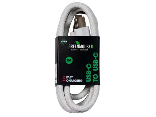 Kabel Green Mouse USB-C naar USB-C data Woven 1m