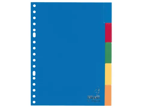 Tabblad Kangaro A5 Venster Pp 120mµ Assorti 17-gaats 5-delig