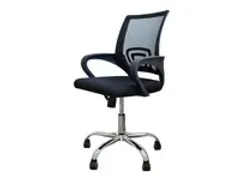OUTLET Chaise de bureau Basic Filet Tissu Noir