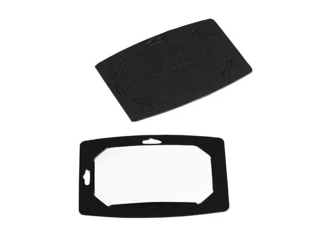 Naambadge 54x90mm Gerecycled Papier Zwart