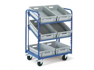 Bijzetwagen Euronorm Bakken 600x400mm 200kg Met 3 Eurobakken - 2
