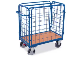 etagewagen,draagverm. 500kg,laadvl. LxB 1200x800mm,houtetage,RAL5010 - 1